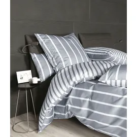 JANINE Modern Classic Grau 135 x 200 cm + 80 x 80 cm
