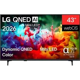 LG 43QNED72B6B 43" 4K QNED AI evo Mini LED AI Smart TV