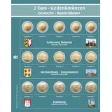 Nachtragsblatt Nr. 7345-1 mit Vordrucken zu Premium-Münzalbum "2€-Bundesländer"