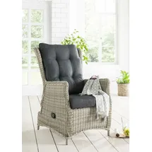 Destiny Casa Relax Polyrattan Sessel 68 x 83 x 105 cm vintage weiß 3 St.