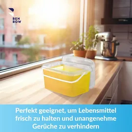 Benbow Rechteckiger Eimer mit Deckel mit Griff 5L Anzahl: 100 Stk., Transparent BSR-, Luftdicht, Lebensmittelecht, BRC- - Transparent