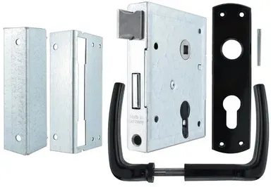 Kastenschloss-Set 79 PK,PZ55/8,D55 ausw./einw,vz