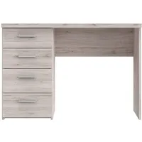 Forte Net 106 Schreibtisch mit 4 Schubladen, Holzwerkstoff, Sandeiche Dekor, B x H x T: 110 x 76.5 x 60 cm