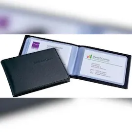 Sigel Visitenkartenmappe VZ170 A7 Schwarz 40 St.