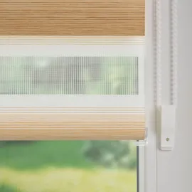 LIEDECO Doppelrollo Farbverlauf 70 x 150 cm braun