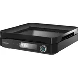 Cecotec Digitales Induktionskochfeld mit Full Magma Grill Zubehör. 2000W, 10 Leistungsstufen, Sicherheitsglas, Touch-Steuerung, Programmierbar, Einstellbare Temperatur, Elegantes Design