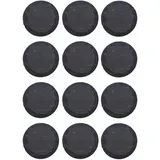 Novaliv 12x Schiefer Untersetzer I 10 cm I rund I untersetzer Whiskey Tischuntersetzer Schieferplatte Tischplatz Servierplatte