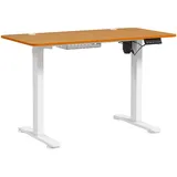 Vinsetto Höhenverstellbarer Schreibtisch 120 x 60cm mit 3 Memory-Steuerung Natur