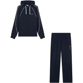 Champion Jogginganzug CHAMPION "Terry Hooded Full Zip Sweatshirt", Herren, Gr. L, nny, nny, nny, wht, Obermaterial: 55% Baumwolle, 45% Polyester, Sportanzüge Jogginganzug, mit Kapuze, mit durchgehendem Reißverschluss, sportlicher Stil