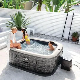 Intex PureSpa Greystone Deluxe 196 x 196 x 71 cm Grau