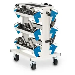 CNC-Transportwagen, 6 x Werkzeugaufnahmeträger 600 (WAT)