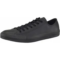 Converse Chuck Taylor Basic Leather Ox Monocrome Damen Schwarz 41,5
