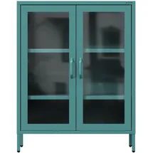 Jan Nowak Vitrine Gina 80 x 40 x 101,5 cm Marine/Meeresgrün/Seegrün