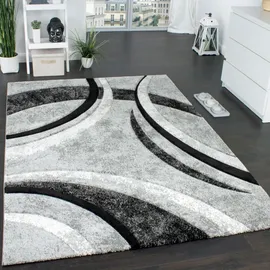 KADIMA DESIGN Teppich Grau, Textil, Abstrakt Wohnzimmer schmutzabweisend Hellgrau Rechteckig, 230x160 cm, in verschiedenen Größen erhältlich, Teppiche | Böden, Teppiche