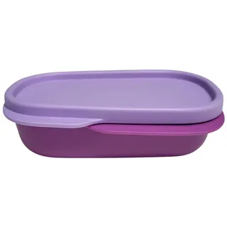 Tupperware to Go Lunchbox Clevere Pause 550 ml Brotdose mit Trennwand Eco+ Schule (violett 120ml)