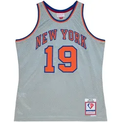 Mitchell And Ness  Unterhemden Maillot New York Knicks Willis Reed 75th NBA  in Silbern, EU S