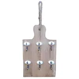 Deko-Impression Schlüsselbrett Dekoratives, stabiles Schlüsselbrett schlüsselhaken Haken Holz Eisen, (1 St)