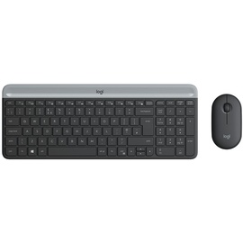 Logitech MK470 Slim Wireless Keyboard and Mouse Combo grau, USB, CZ (920-009260)