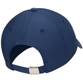 Nike Dri-FIT Club Unstructured Metal Swoosh Cap 410 midnight navy/metallic silver M/L