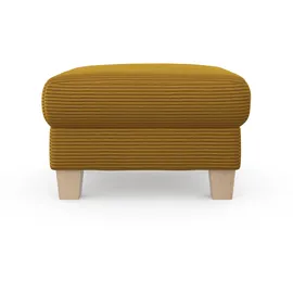 Home Affaire Polsterhocker Summer Cord 77 x 48 x 67 cm Gelb