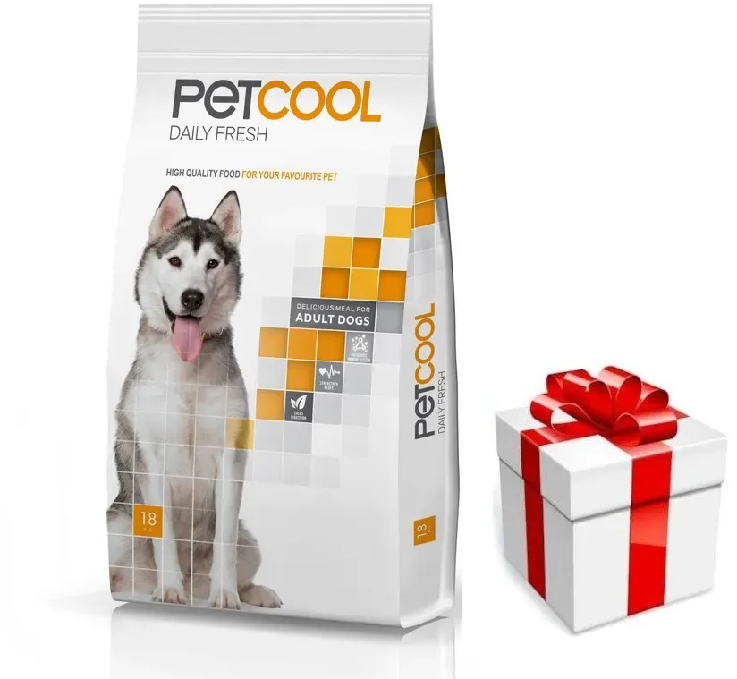 PETCOOL Daily Fresh für ausgewachsene Hunde 18kg  + Überraschung für den Hund (Rabatt für Stammkunden 3%)