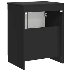 vidaXL Badezimmerschrank Schwarz 54 x 41 x 70 cm