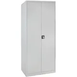 Proregal Flügeltürenschrank Owl mit 4 Fachboden HxBxT 195x92x42cm | Lichtgrau