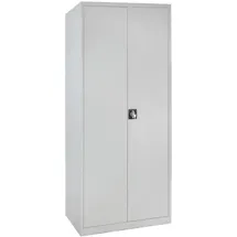 Proregal Flügeltürenschrank Owl mit 4 Fachboden HxBxT 195x92x42cm | Lichtgrau