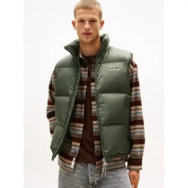 Tommy Hilfiger Tommy Jeans Steppweste ALASKA DOWN VEST Regular fit mit abnehmbarer Kapuze grün L (50)