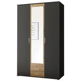 Pol-Power Drehtürenschrank Hanau 120 x 196 x 54 cm Grau