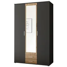 Pol-Power Drehtürenschrank Hanau 120 x 196 x 54 cm Grau