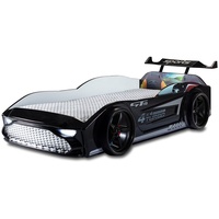 Möbel-Lux Kinderbett GT18, Kinderbett Autobett GT18 Turbo 4x4 mit Spoiler schwarz