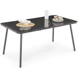 Idimex Volonte Gartentisch 160 x 90 x 75 cm Grau