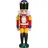 Seiffener Volkskunst Nussknacker König 29 cm Rot