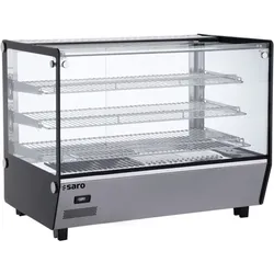 Saro Profi Warmhaltevitrine SOFIA 160 – Mit Luftbefeuchtung und variablen Rosten für Imbiss & Buffet