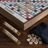 WS Game Company Scrabble Luxus Vintage Edition Mit Drehbare Spielbrett