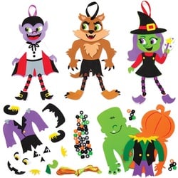 Halloween Figuren mit Baumbelbeinen Bastelset (pro Set 5) Halloween-Basteleien