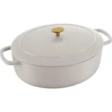 BALLARINI Cocotte 37 cm oval 9,5 Liter Bräter aus Gusseisen