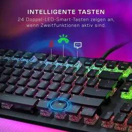 Roccat Vulcan II Max Linear, Schwarz Gaming-Tastatur - Schwarz