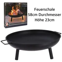 Onshop24.eu Feuerschale Ø 58 cm Schwarz