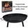 Onshop24.eu Feuerschale Ø 58 cm Schwarz