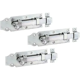 GAH Alberts 115432 Türriegel gerade mit Knopfgriff 3er Set