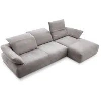 KOINOR Ecksofa Avivo Leder Grau Asphalt