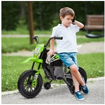 aiyaplay Kinder Elektro-Motorrad 12V mit Musik grün (1-tlg)