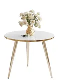 lookway Soleil Gold Hochglanz Weiß 50 x 47 x 50 cm