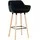 TPFLiving Barhocker, Schwarz, Holz, Gittergestell, 55x99x46 cm, Esszimmer, Barmöbel, Barhocker