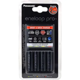 Panasonic Ladegerät Panasonic eneloop BQ-CC16 inkl. 4 Stück AA eneloop Pro 2500mAh
