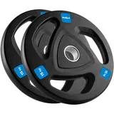 REBEL Hantelscheiben-Set Gusseisen 2x15 kg schwarz Olympic 51 mm