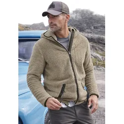 John Devin Kapuzenstrickjacke, in weichem Teddyfleece John Devin sand XXXL (64/66)