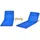 Costway Strandliege 2er Set Blau